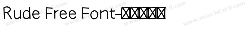 Rude Free Font字体转换
